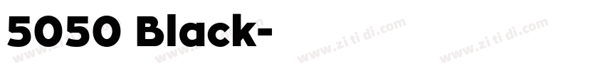5050 Black字体转换